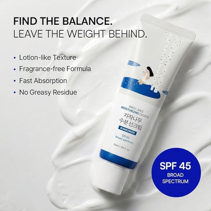 ROUND LAB Birch Juice Moisturizing UV Lock SPF 45 Broad Spectrum