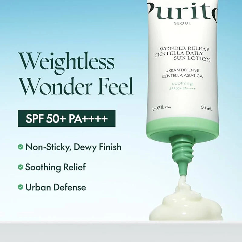 PURITO Seoul Wonder Releaf Centella Daily Sun Lotion SPF 50 PA++++